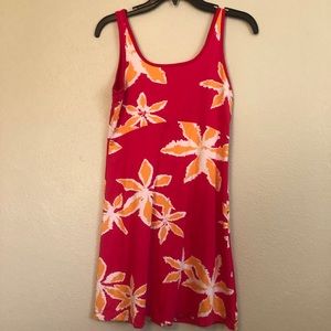 Pink tropical dress
